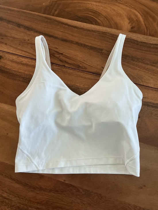 lululemon athletica Tops - Lululemon Cropped White Align Tank Size 6